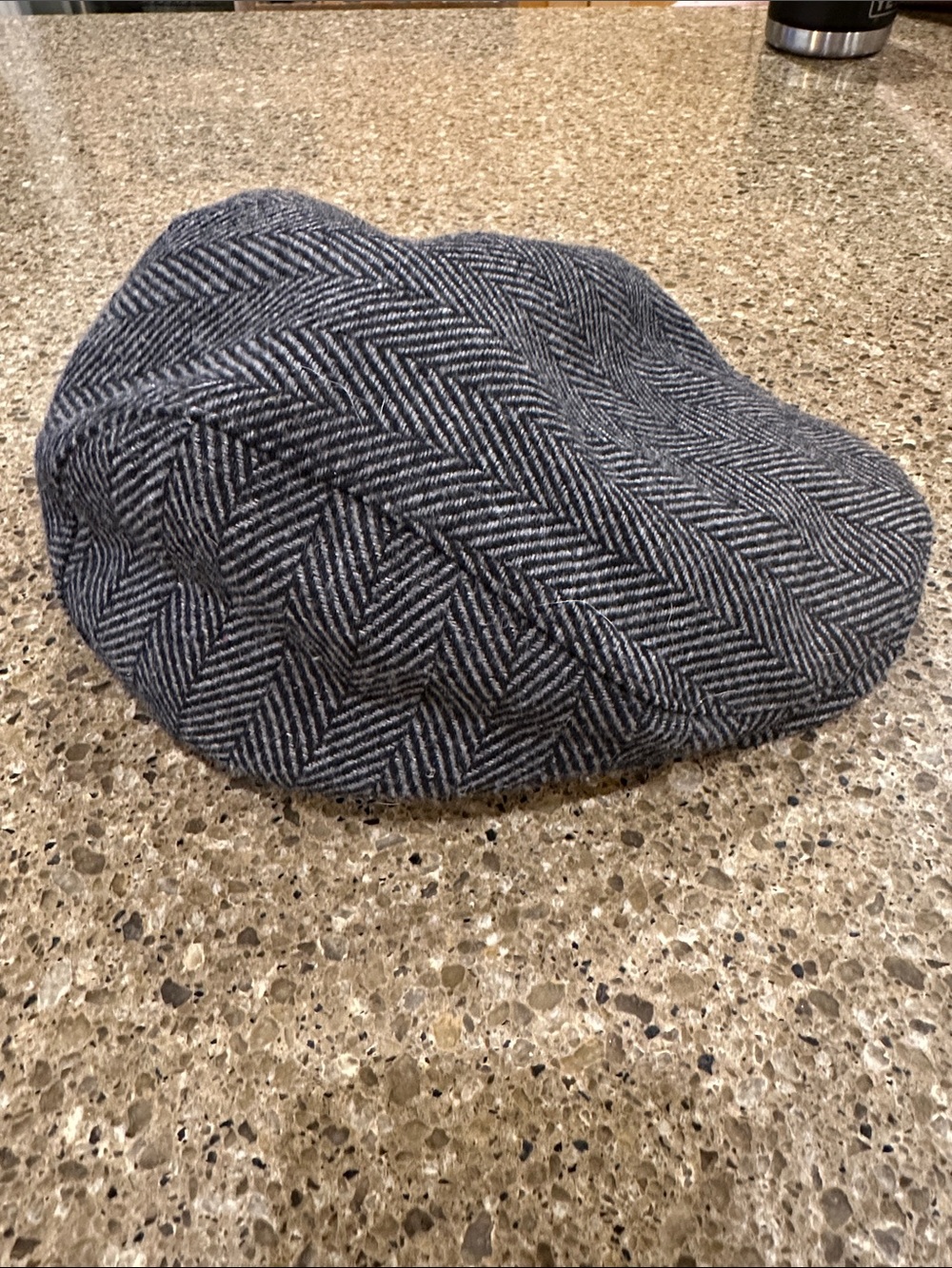 Boston Scally Herringbone Gray Newsboy Cap - Classic Men's Flat Cap